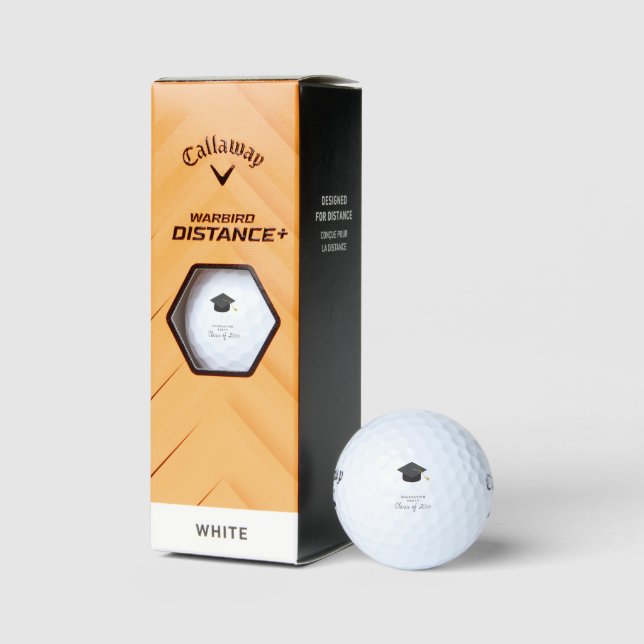 Abschlussfeier Anpassbares Abschlussjahr Zeitlos  Golfball (Verpackungen)