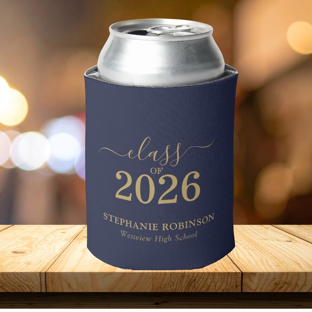 Abschlussfeier der Blue Gold Script Klasse 2026 Dosenkühler (Von Creator hochgeladen)