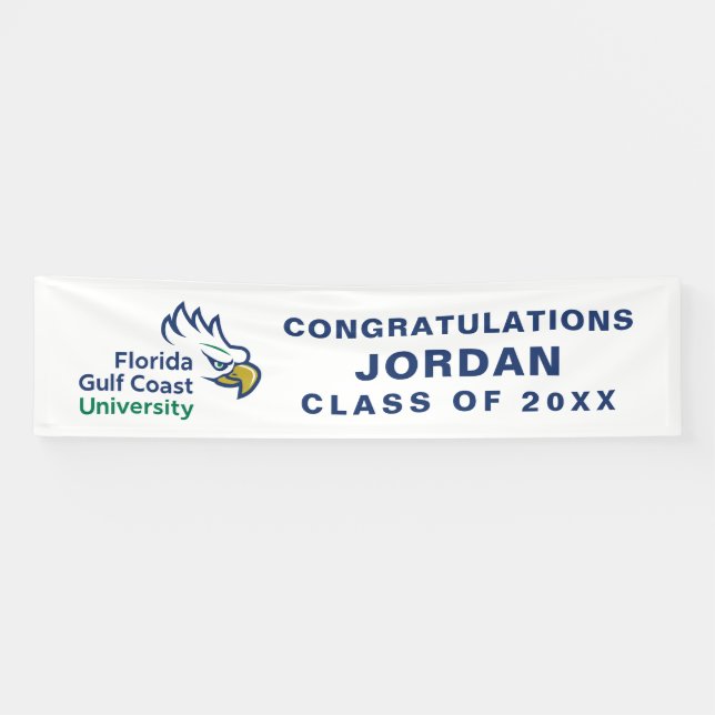 Abschlussfeier der Florida Gulf Coast University Banner (Horizontal)