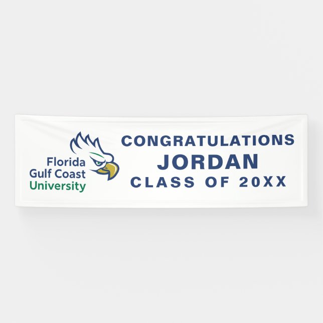Abschlussfeier der Florida Gulf Coast University Banner (Horizontal)