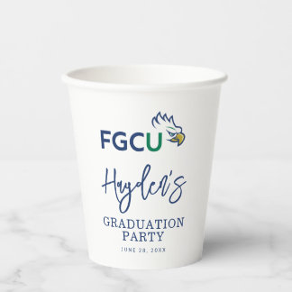 Abschlussfeier der Florida Gulf Coast University Pappbecher