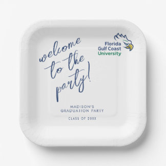 Abschlussfeier der Florida Gulf Coast University Pappteller