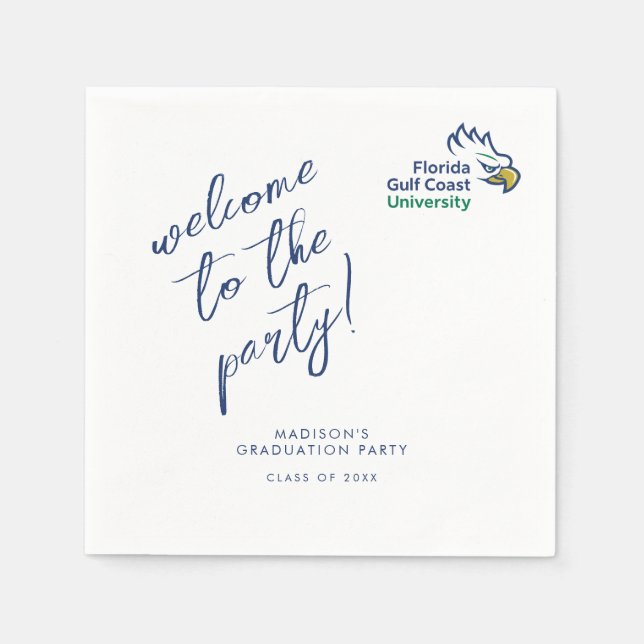 Abschlussfeier der Florida Gulf Coast University Serviette (Vorderseite)