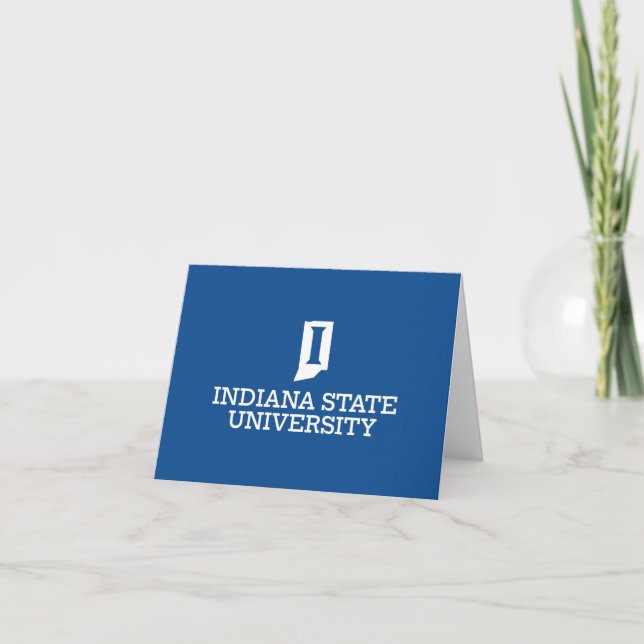 Abschlussfeier der Indiana State University Dankeskarte (Vorderseite)