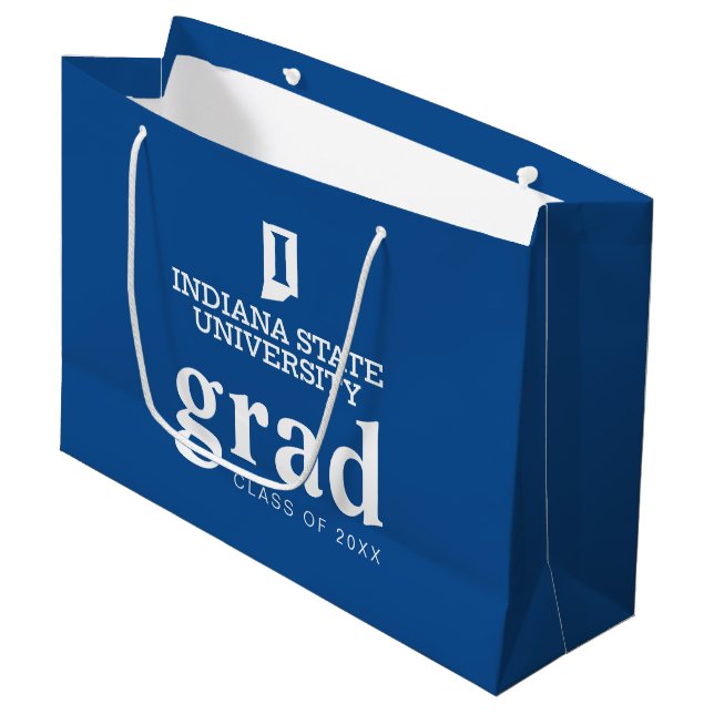 Abschlussfeier der Indiana State University Große Geschenktüte (Vorderseite Schrägansicht)