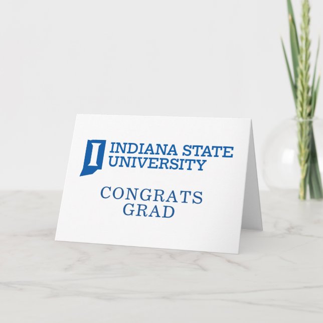 Abschlussfeier der Indiana State University Karte (Vorderseite)