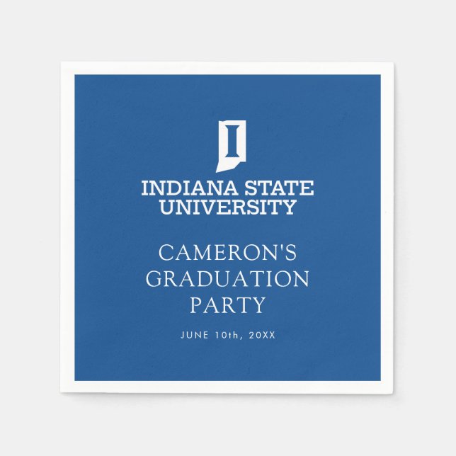 Abschlussfeier der Indiana State University Serviette (Vorderseite)
