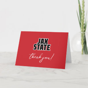 Abschlussfeier der Jacksonville State University Dankeskarte