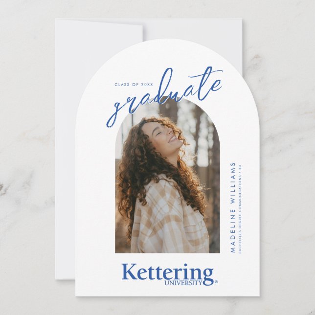 Abschlussfeier der Kettering-Universität Einladung (Vorderseite)