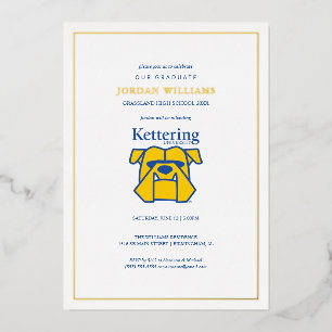 Abschlussfeier der Kettering University Folieneinladung