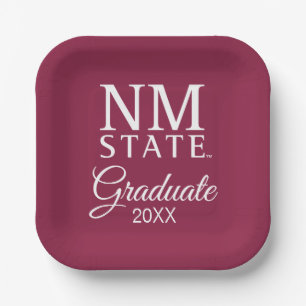 Abschlussfeier der New Mexico State University Pappteller