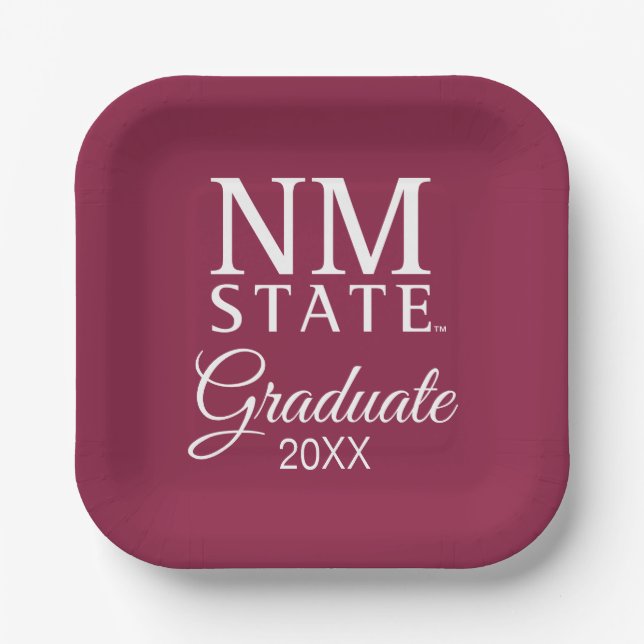 Abschlussfeier der New Mexico State University Pappteller (Vorderseite)