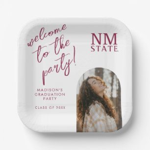 Abschlussfeier der New Mexico State University Pappteller