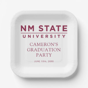 Abschlussfeier der New Mexico State University Pappteller