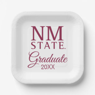 Abschlussfeier der New Mexico State University Pappteller