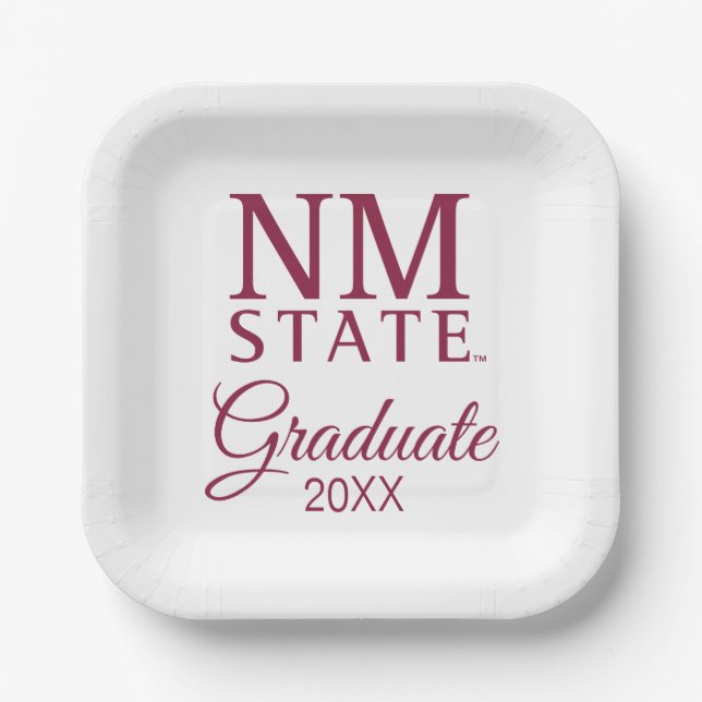 Abschlussfeier der New Mexico State University Pappteller (Vorderseite)