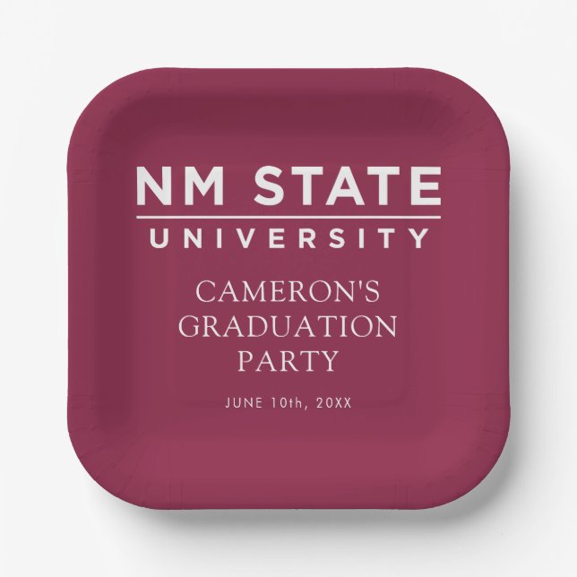 Abschlussfeier der New Mexico State University Pappteller (Vorderseite)