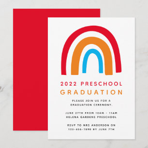 Abschlussfeier der Regenbogen-Vorschule Einladung