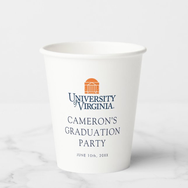Abschlussfeier der University of Virginia Pappbecher (Vorderseite)