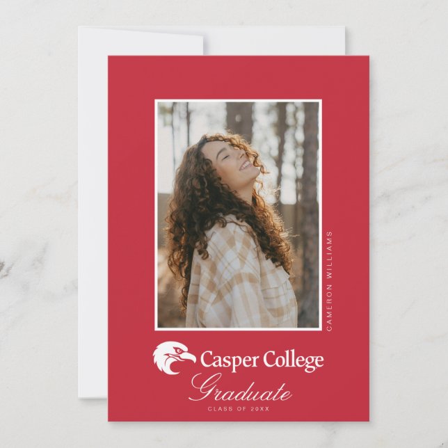 Abschlussfeier des Casper College Ankündigung (Vorderseite)