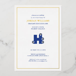 Abschlussfeier des Hilbert College Folieneinladung
