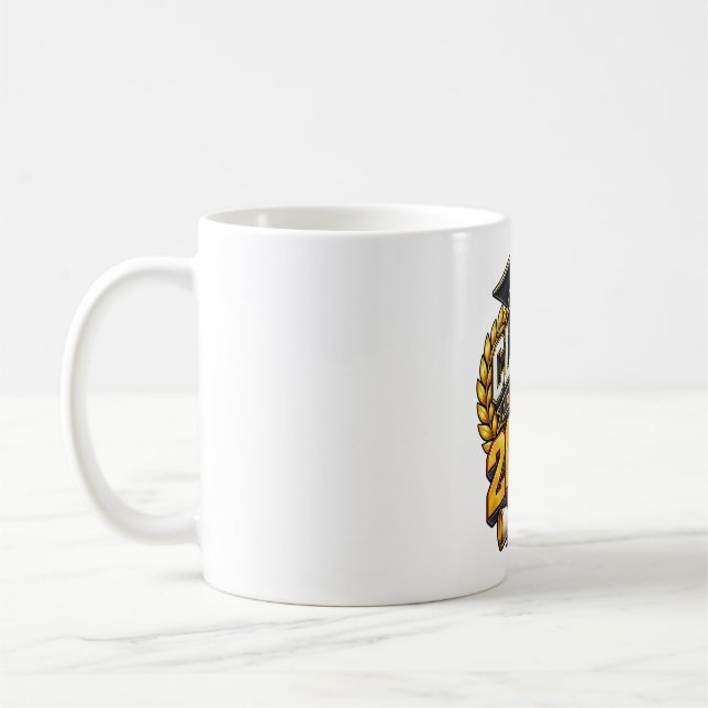 Abschlussfeier-Design für die Klasse 2026 Kaffeetasse (Links)