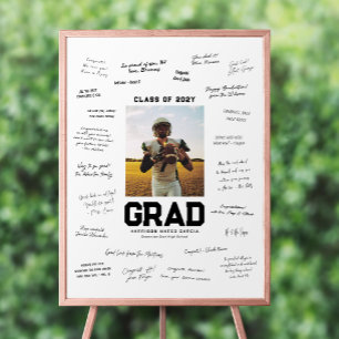 Abschlussfeier ein Foto Graduiertensignatur Poster