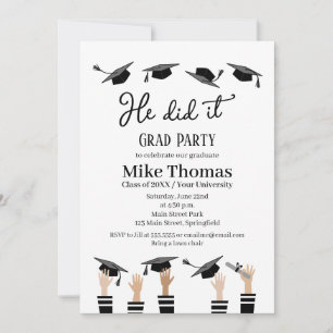 Abschlussfeier Einladung Graduationsparty