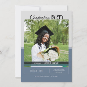 Abschlussfeier-Foto-Einladung Einladung