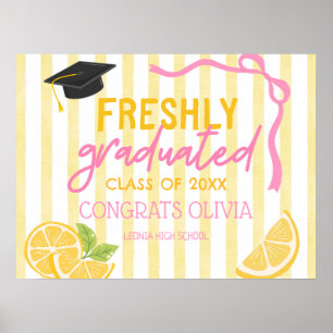 Abschlussfeier Frisch Graduierte Limonade Poster