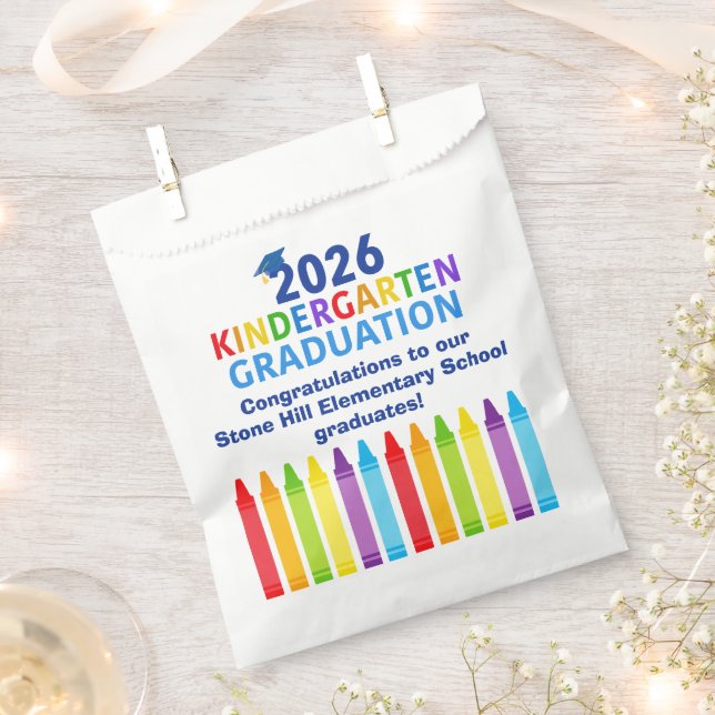 Abschlussfeier für den Kindergarten 2026 - Benutze Geschenktütchen (Ausgeschnitten)