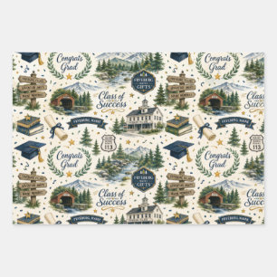 Abschlussfeier in Fryeburg, Maine - Geschenkverpac Geschenkpapier Set