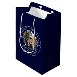 Abschlussfeier Klassischer Stil Navy Mittlere Geschenktüte