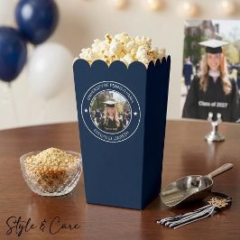 Abschlussfeier Klassischer Stil Popcorn Navy Geschenkschachtel