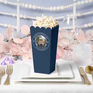 Abschlussfeier Klassischer Stil Popcorn Navy Geschenkschachtel