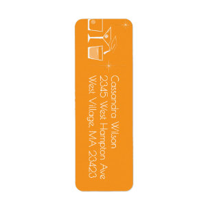 Abschlussfeier Mütze und Cocktail Orange