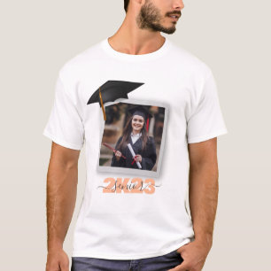 Abschlussfoto 2K-Rahmen Abiturientenparty T-Shirt