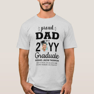 Abschlussfoto Abschlussklasse Jahr Stolz Papa T-Shirt