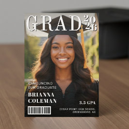 Abschlussfoto auf Magazincover Ankündigung