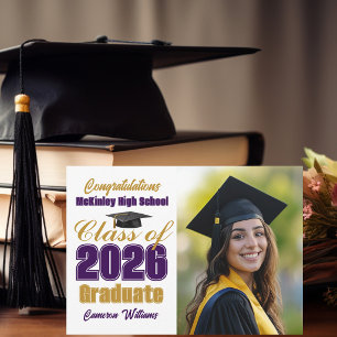 Abschlussfoto der Purple Gold Klasse 2026 Ankündigung