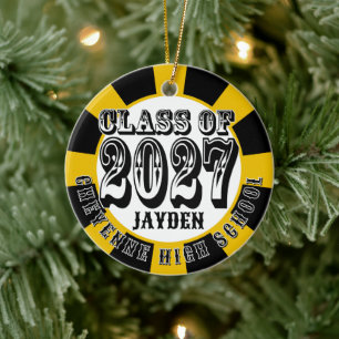 Abschlussfoto der Western-Klasse 2027 Keramik Ornament