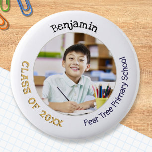 Abschlussfoto für Grundschulabgänger Button