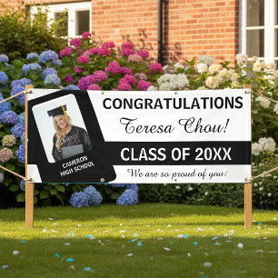Abschlussfoto Gratulation Schwarz ID1291 Banner
