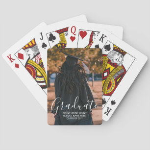 Abschlussfoto individuell modern stilvolles Skript Spielkarten