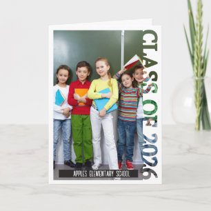 Abschlussfoto-Karte für die Abschlussklasse 2026 Dankeskarte