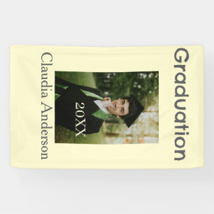 Abschlussfoto Klassenjahr gelb grau Pastell grau Banner