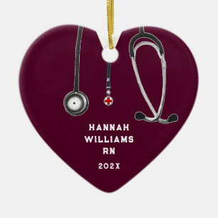 Abschlussfoto Krankenpfleger 2026 Keramik Ornament
