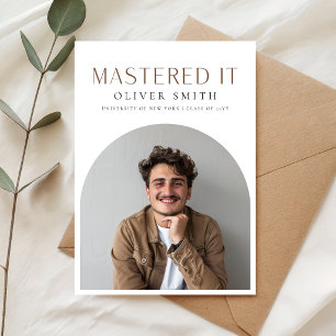 Abschlussfoto Master-Abschlussfeier Postkarte