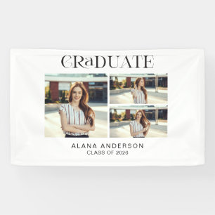 Abschlussfoto Moderne Collage Benutzerdefinierte P Banner