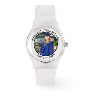 Abschlussfoto-Uhr - Personalisiertes individuelles Armbanduhr